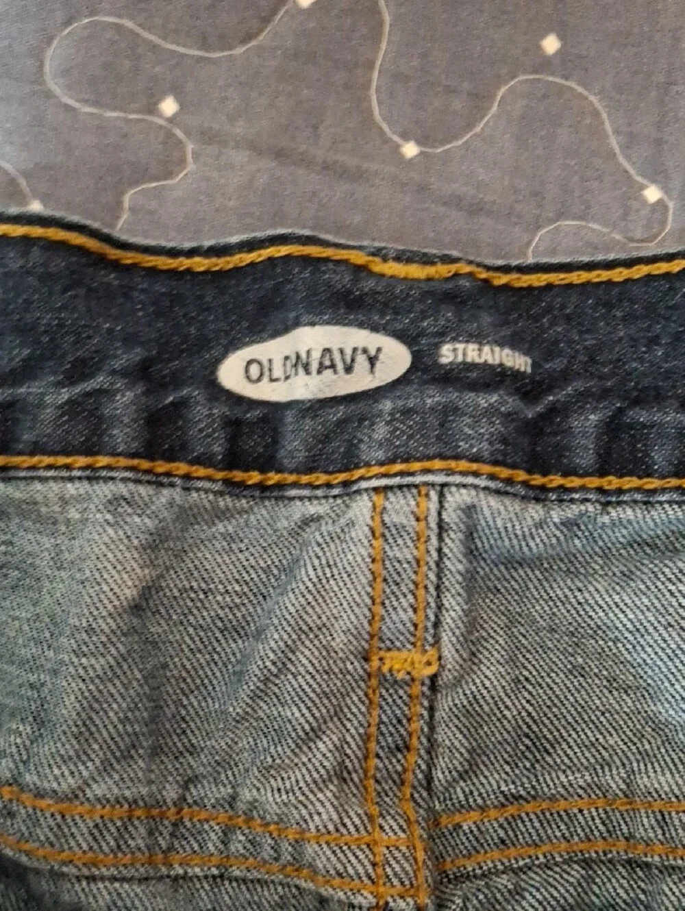 Old Navy Straight Men's Dark Blue Denim Jeans size 36 x 30